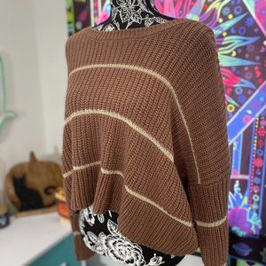 Mauve striped sweater